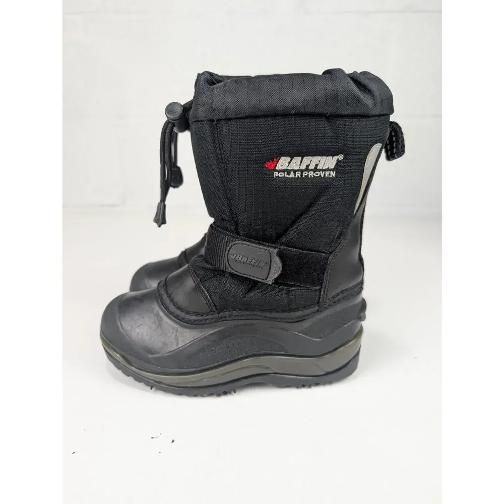 Baffin Mustang Polar Proven Youth 12 Black Winter Boots -40 degrees Waterproof